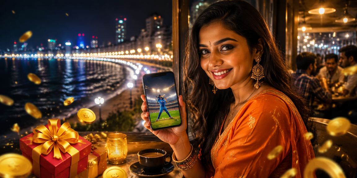 Evening Lottery Players at Mumbai Marine Drive Night Market